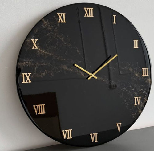 Resin clocks