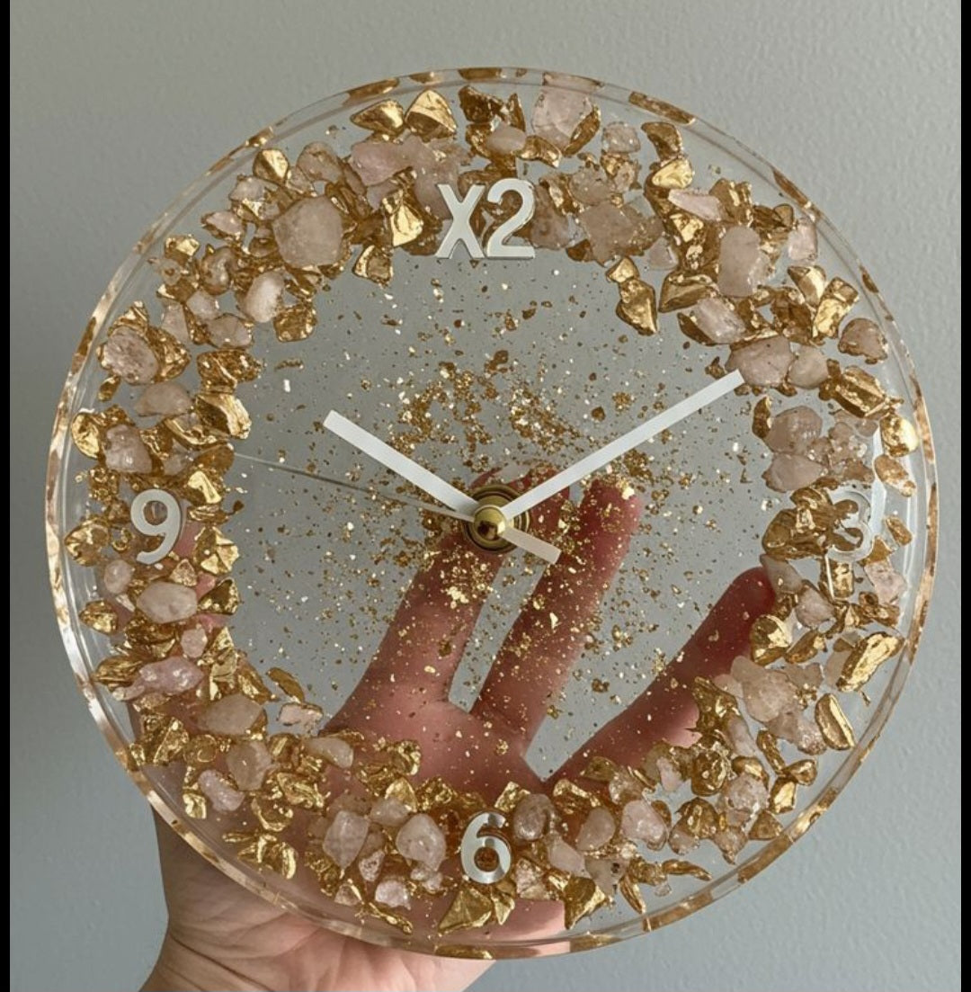 Resin clocks