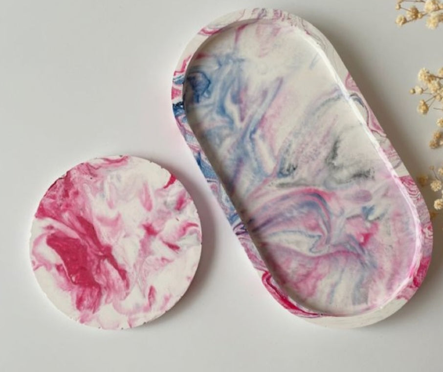 Handmade Concrete trays sets